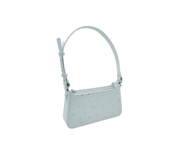 OEM-manufactured leather handbag with custom embossed logo